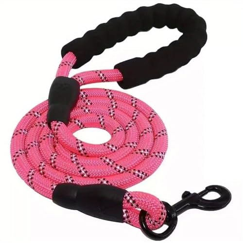 Hundeschleppseil, Starke Hundeleine, Haustierleinen for große, kleine, mittelgroße und große Hundeleine, Drag Pull Tow, Golden Retriever Hundeleine(Pink,150cm) von PRPRP