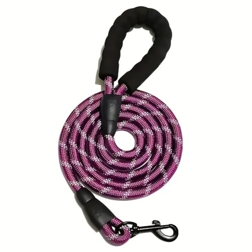 Hundeschleppseil, Starke Hundeleine, Haustierleinen for große, kleine, mittelgroße und große Hundeleine, Drag Pull Tow, Golden Retriever Hundeleine(Purple,120cm) von PRPRP