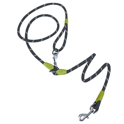 Hundeschleppseil, reflektierende Nylonleinen, Haustier-Hundekette, Zugseil, Leinen for Laufen mit freien Händen, Seilkette for kleine und große Hunde, Hundeleine(Black) von PRPRP