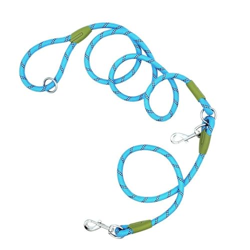 Hundeschleppseil, reflektierende Nylonleinen, Haustier-Hundekette, Zugseil, Leinen for Laufen mit freien Händen, Seilkette for kleine und große Hunde, Hundeleine(Blue) von PRPRP