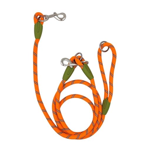 Hundeschleppseil, reflektierende Nylonleinen, Haustier-Hundekette, Zugseil, Leinen for Laufen mit freien Händen, Seilkette for kleine und große Hunde, Hundeleine(Orange) von PRPRP