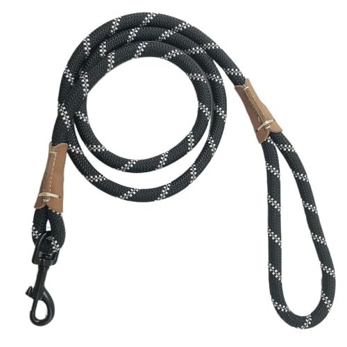 Trainingsleine for Hunde, leichte kleine und mittelgroße Hunde-Tracking-Leinen, Lange Hundeleine, Hundeleine(Black,500cm) von PRPRP