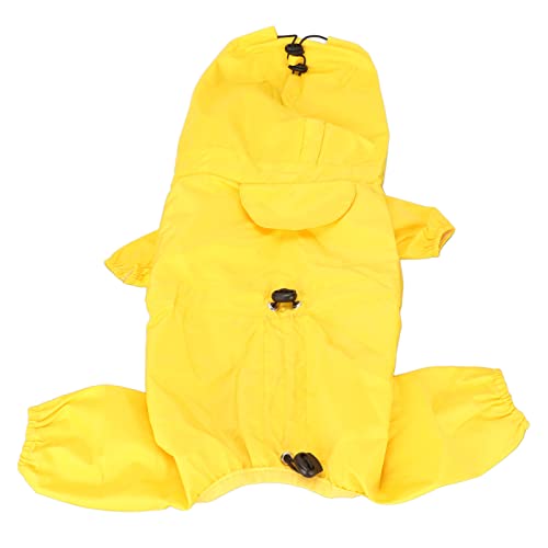 Hunde-Regenmantel, Winddicht, Verstellbar, Leichte Haustierkleidung mit Reflektierendem Streifen, Hunde-Regenjacke für Haustiere, Hunde, Welpen(Size 12) von PRTECY