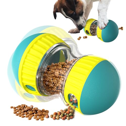 PRZRAO Intelligenzspielzeug für Hunde, Futterball für Hunde, Leckerli Ball für Hunde, Slow Feeder Ball für Hunde, Spielzeugball für Hunde, Snackball hundespielzeug, Rolling Feeder Hundespielzeug von PRZRAO