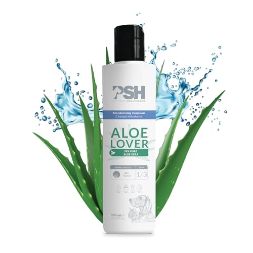 PSH Aloe Lover Shampoo für Hunde, Aloe Vera, 99% rein, 300 ml von PSH PET SKIN HEALTHCARE