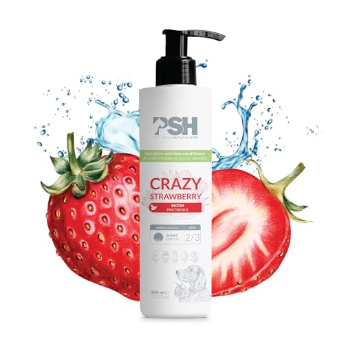 PSH Crazy Strawberry Conditioner für Hunde für empfindliche Ernährung, 300 ml von PSH PET SKIN HEALTHCARE