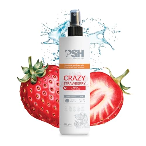 PSH PET SKIN HEALTHCARE Crazy Strawberry Shampoo für Hunde für empfindliche Ernährung, 300 ml, Weiß von PSH PET SKIN HEALTHCARE