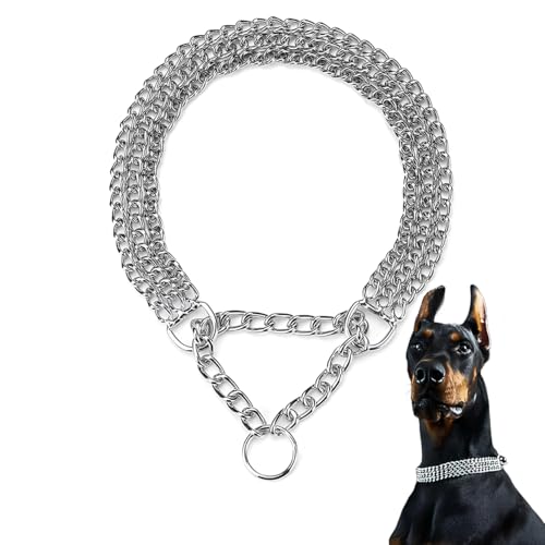 Hundehalsband, 3-reihig, Kettenhalsband für Hunde, strapazierfähig, für kleine, mittelgroße und große Hunde von PSPORT