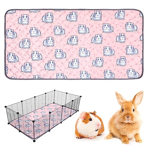 PStarDMoon Meerschweinchenkäfig Liner Wasserdichte Meerschweinchen Pee Pads, Digitaldruck, waschbar, wiederverwendbar und rutschfest, Meerschweinchen-Bettwäsche, Hamster, Ratten von PStarDMoon