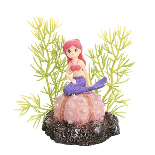 PTILSERY Aquarien Blond Girl Landschaft Versteck Aquarien Dekorationen Kunst Terrarium Lebensraum Ornamente von PTILSERY