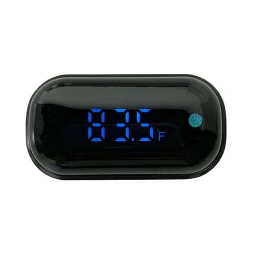 PTILSERY LED-Thermometer für Aquarien, kleine Größe, Temperaturmessgerät, Alarm mit LED-Bildschirm zum Aufkleben für Aquarien von PTILSERY