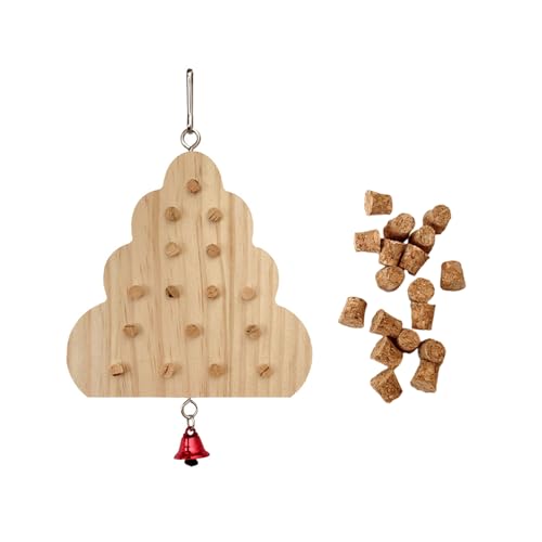 PTILSERY Papageien Schleifen Kauspielzeug Holz Kauen Training Supplies Naturholz Tastatur Molar Spielzeug für Haustier Vogel Reißen Schleifen von PTILSERY