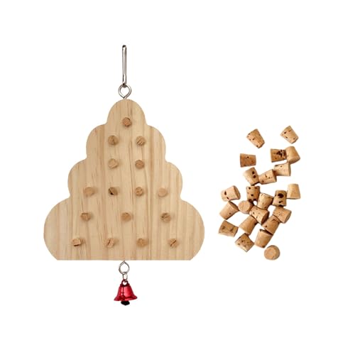 PTILSERY Papageien Schleifen Kauspielzeug Holz Kauen Training Supplies Naturholz Tastatur Molar Spielzeug für Haustier Vogel Reißen Schleifen von PTILSERY