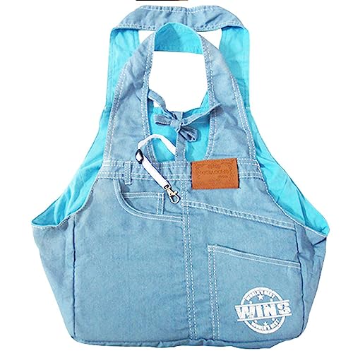 PTILSERY Tragbare Tragetasche, Jeans-Tragetasche, faltbare Katzentasche, Haustier-Tragetasche, Hunde, universelle Reisetasche, atmungsaktiv, für Reisen von PTILSERY