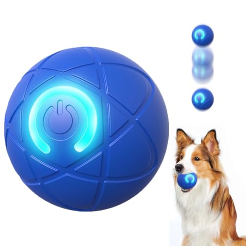 PTOSYAPE Viral Shaky Ball für Hunde, interaktiver Hundeball, Shaky Ball Spielzeug für Hunde, automatisch bewegender Hundespielzeugball (Blau) von PTOSYAPE