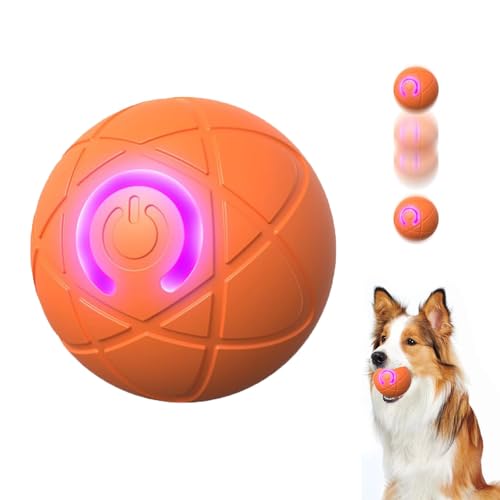 PTOSYAPE Viral Shaky Ball für Hunde, interaktiver Hundeball, Shaky Ball Spielzeug für Hunde, automatisch bewegender Hundespielzeugball (Rot) von PTOSYAPE