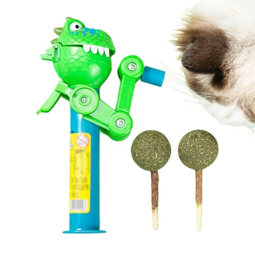 Haustier-Katzenminze-Stick, Lollipop-Roboterspielzeug,Lollipop Roboter Haustier Katzenspielzeug | Sicheres und harmloses interaktives Spielzeug zum Füttern von Haustieren für Katzen, Hunde und andere von PUCHEN