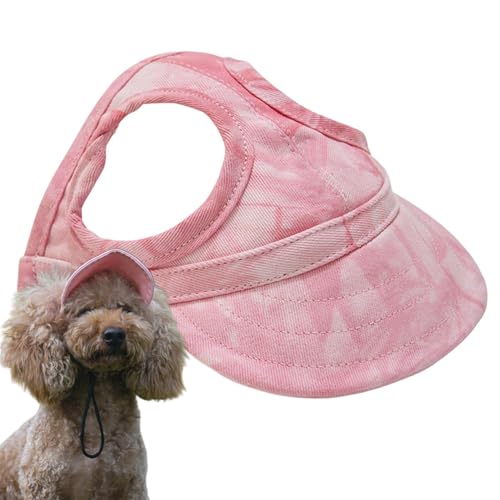 Haustier-Sonnenhut – Reisehut für Hunde | Sommer-Sonnenoutfit mit Ohrlöchern für kleine und mittelgroße Haustiere, Welpen von PUCHEN