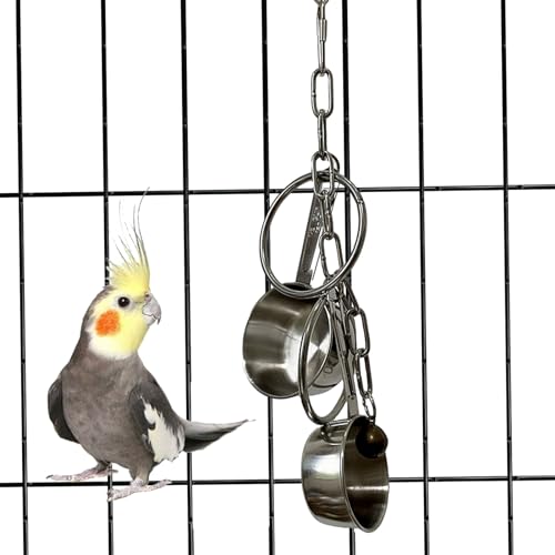 Metall-Vogelspielzeug | Kleine Vogelspielzeuge hängen Glocke Ornamente | Schaukel Vögel Spielzeug Zubehör Spielzeug Geschenk Glocke Schaukel Vögel Spielzeug Zubehör für Vogel Papagei Conure Kakadu Ara von PUCHEN