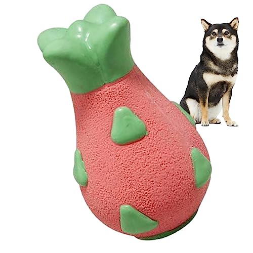 Quietschspielzeug für Hunde in Fruchtform, quietschende Bälle für Hunde, langlebiges Kauspielzeug für kleine und mittelgroße Hunde, Welpen, Haustiere, quietschendes Latex-Hundespielzeug für von PUCHEN