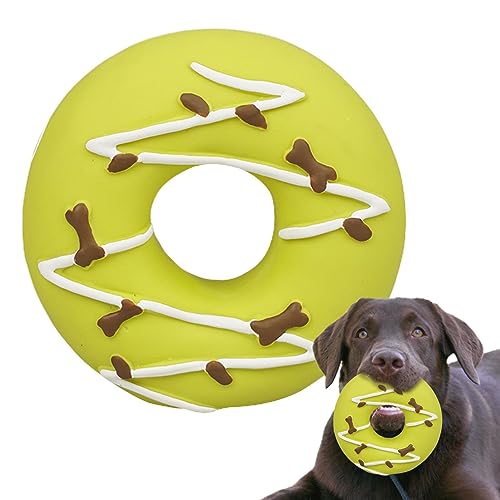 PUCHEN Süßes Hundespielzeug, Verschiedenes Donut-Hundespielzeug mit Quietschern, Hundewelpenspielzeug, weiches Haustierspielzeug, aggressives Kauen für Welpen, trainieren Sie ihre Kaufähigkeit von PUCHEN