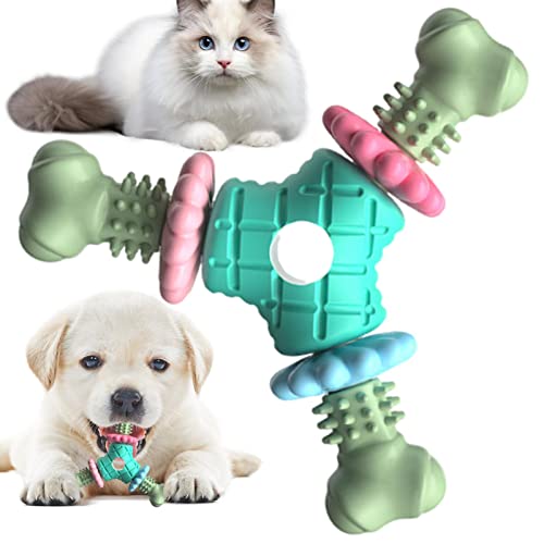 Tough Chew Toys For Dogs, Dog Toothbrush Toy Tough Dog Toys For Aggressive Chewers, Triangle Bone Dog Toy Durable Dog Chew Toys For Small Medium Dogs von PUCHEN