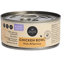 PUJA Premium Nassfutter Chicken Bowl für Katzen 100g von PUJA