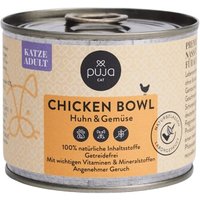 PUJA Premium Nassfutter Chicken Bowl für Katzen 200g von PUJA