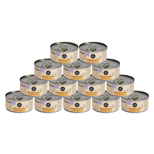 PUJA Premium Nassfutter für Katzen - feine Chicken Bowl 14x100g von PUJA