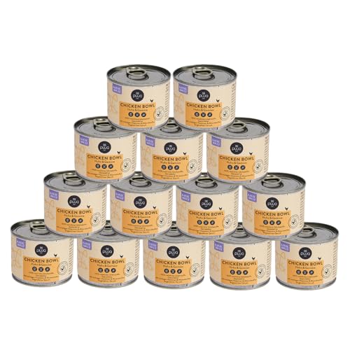 PUJA Premium Nassfutter für Katzen - Feine Chicken Bowl 14x200g I Mit Kartoffeln, Karotten und Apfel I Lebensmittelqualität & 100% natürlich & regional I Ohne Konservierungsstoffe I Reich an Huhn von PUJA