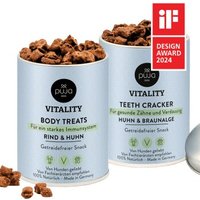 PUJA Doppelt Fit Snacks Vitality Teeth + Body für Hunde 2x150g von PUJA