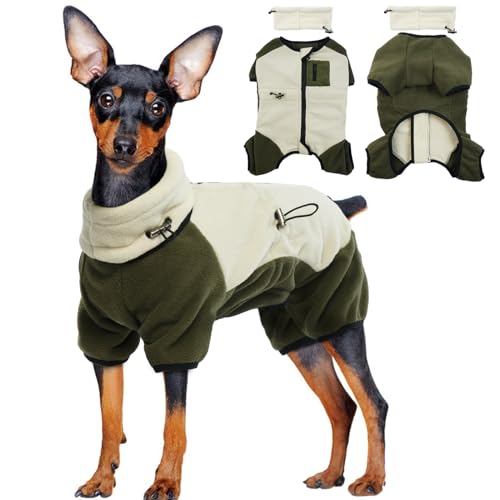 Wintermantel Hund XS, Winterjacke Hunde Klein Warmer Hundemantel mit Snoods für Hunde Hundeweste Kleine Hunde Winterkleidung Wintermantel Chihuahua(Beige, XS) von PUMYPOREITY