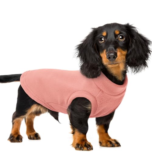 PUMYPOREITY Fleece-Katzenweste, dickes Katzenhemd für den Winter, Katzenkleidung für kaltes Wetter, weicher Katzen-Wintermantel, Katzenpullover nur für Katzen, Rosa, 3XL von PUMYPOREITY