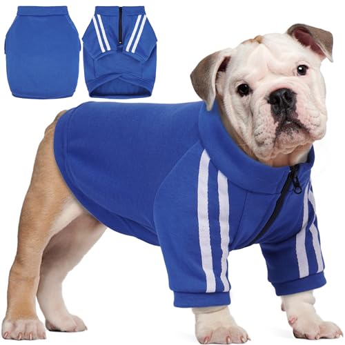 PUMYPOREITY Hunde-Kapuzenpullover, weich, warm, Winter, Blau, Größe 2XL von PUMYPOREITY