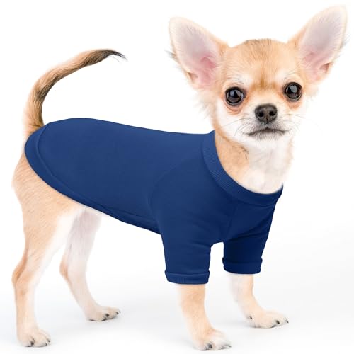 PUMYPOREITY Hunde-Kapuzenpullover, weich, warm, Winter, Marineblau, Größe L von PUMYPOREITY