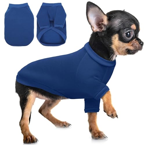 PUMYPOREITY Hunde-Kapuzenpullover, weich, warm, Winter, Marineblau, Größe S von PUMYPOREITY