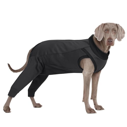 PUMYPOREITY Leckschutz Hund Hinterbein, Hundebandage Hinterbeine Hunde Op Body Hündin Ellbogenschutz Hund Hinterbeine Ellenbogenbandage Hund Leckschutz(Grau, 2XL) von PUMYPOREITY