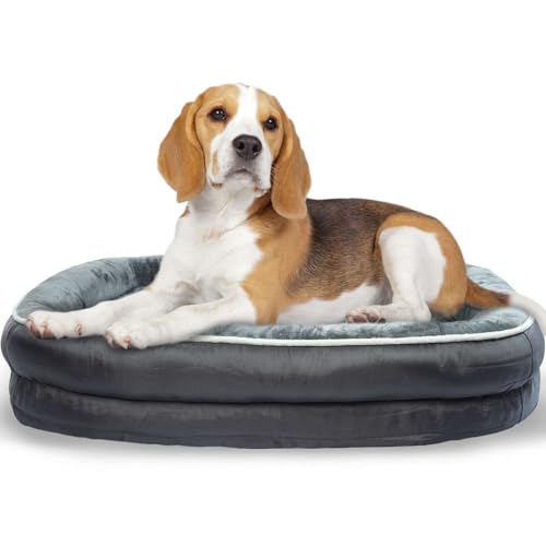 PUMYPOREITY Orthopädisches Hundebett Grosse Hunde, Hundekorb Memory Foam Waschbar Hundesofa Wasserdicht rutschfest Hundecouch mit Bezug Abnehmbar Waschbar(XL) von PUMYPOREITY