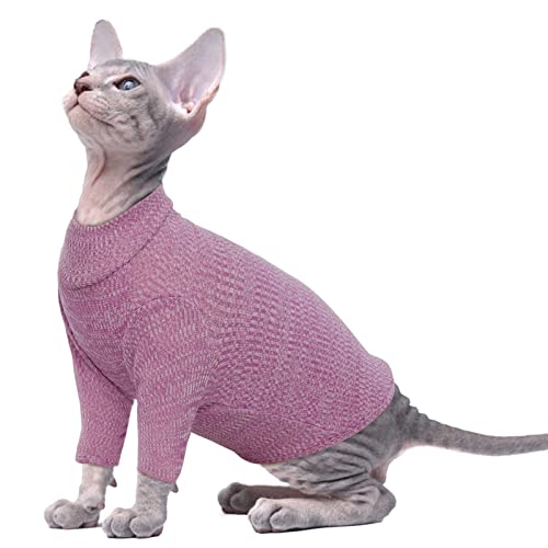 PUMYPOREITY Katzen Kleidung Sphynx, Nacktkatzen Kleidung Katzen Klamotten Sphynx Cat Clothes Katzenbody Nach Op(Rot, M) von PUMYPOREITY