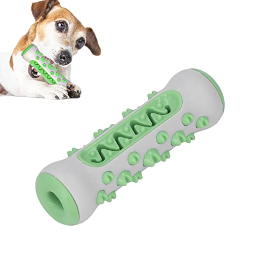 Beißstab Hundespielzeug Hund Zahnen Kauspielzeug Dental Kauspielzeug für Hunde Zahnreiniger Doggy Brushing Sticks (Grau Grün) von PUNELE