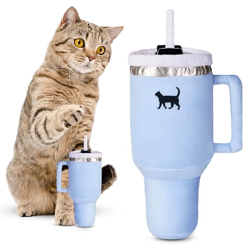 PUPROAR Kitty Cup Tumbler Katzenspielzeug – kleine knisternde Katzenminze – lustiges und niedliches Kätzchenspielzeug mit Katzenminze für Spaß im Innenbereich, einzigartiges von PUPROAR