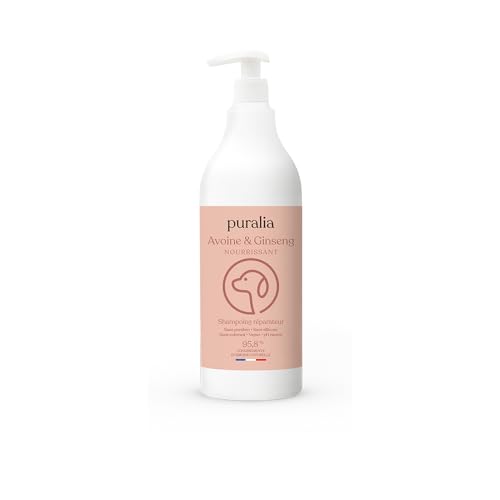 puralia - Reparatur-Shampoo für Hunde, 1 l, 95,8 % natürliche Inhaltsstoffe, Formel auf Basis von Hafer und Ginseng von PURALIA