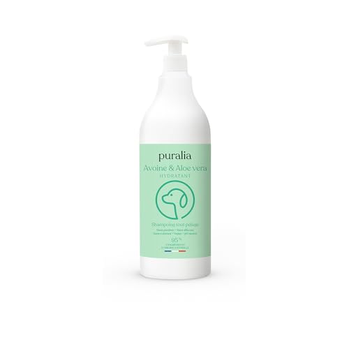 puralia - Shampoo für Hunde 1 l – 95 % natürliche Inhaltsstoffe – Formel auf Basis von Hafer und Aloe Vera von PURALIA