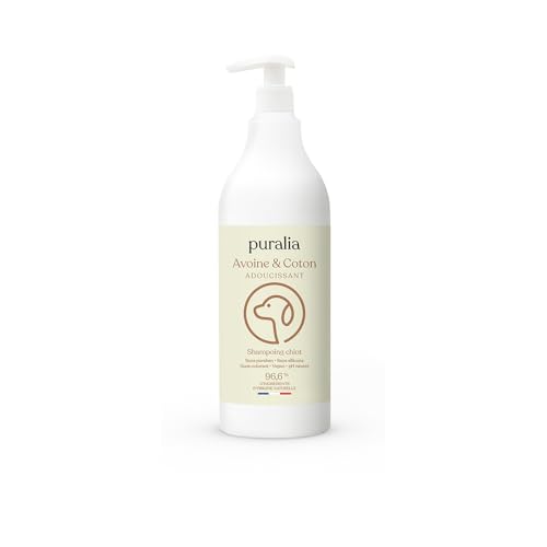 puralia - Shampoo für Welpen, 1 l, 96,6 % natürliche Inhaltsstoffe, nicht reizende Formel auf Basis von Hafer und Baumwolle von PURALIA