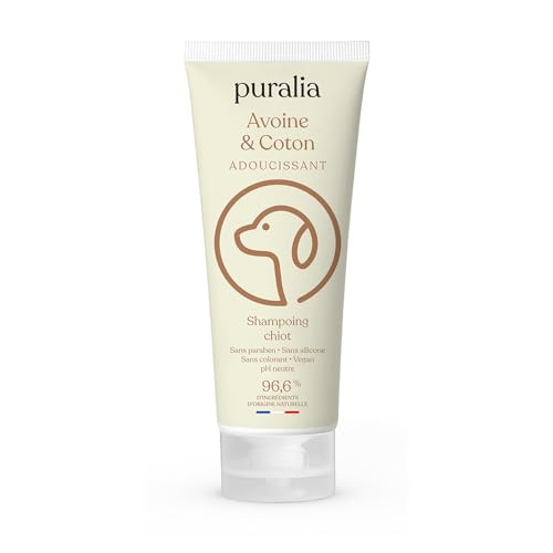 puralia - Shampoo für Welpen 250 ml – 96,6 % Inhaltsstoffe natürlichen Ursprungs – nicht reizende Formel auf Basis von Hafer und Baumwolle von PURALIA