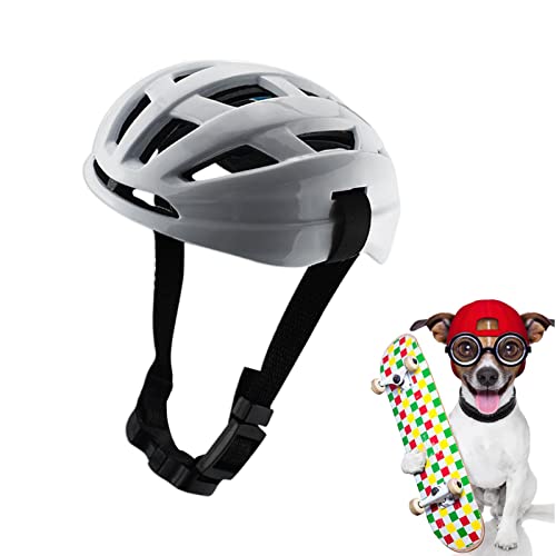 Hundehelme für kleine Hunde – harter Hut, Helm für Motorrad, Hund mit atmungsaktivem, bequemem, verstellbarem Lüftungsloch für Cosplay auf dem Fahrrad, Reiten, Outdoor, Violett von PURBLE