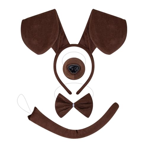 Hundekostüm für Kinder und Erwachsene, für Cosplays, Hundekostüm, Zubehör für pelzige Hunde, Stirnband, Hundekostüme von PURFUU