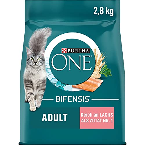 PURINA ONE Adult reich an Lachs Katzentrockenfutter 1x2,8kg Beutel von PURINA ONE