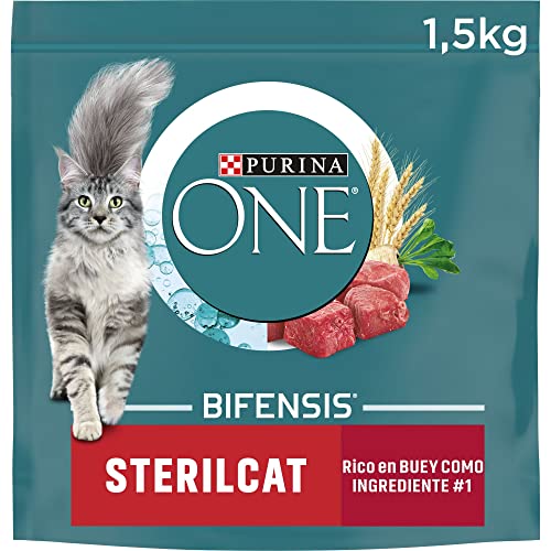 PURINA ONE Bifensis Katzenfutter, sterilisiert, für Erwachsene, Ochse und Weizen, 6 Beutel à 1,5 kg von PURINA ONE