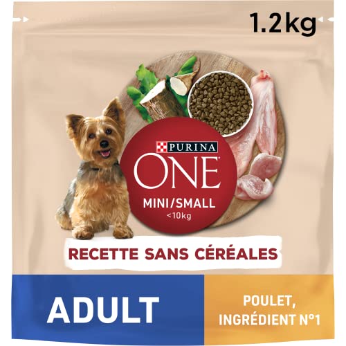 PURINA ONE Mini-Erwachsene ohne Getreide, Huhn, 1,2 kg von PURINA ONE